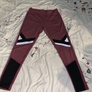 GM Fashion USA Spandex Mid Rise Leggings L/XL Size